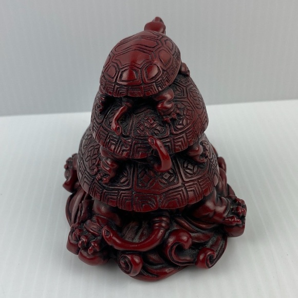 Stacked Tortoise Feng Shui Sculpture - Picture 4 of 7